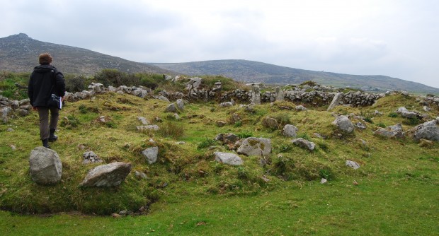 Remains of a Romano-British house at Bosigran